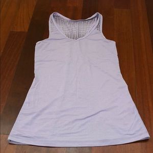 Purple Open Back Lululemon Tank Top